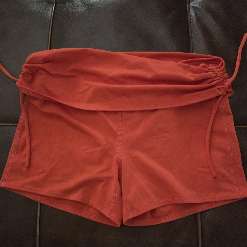 New Balance/Pure+Good Black and Orange Athletic Shorts Size Medium* - Picture 9 of 13